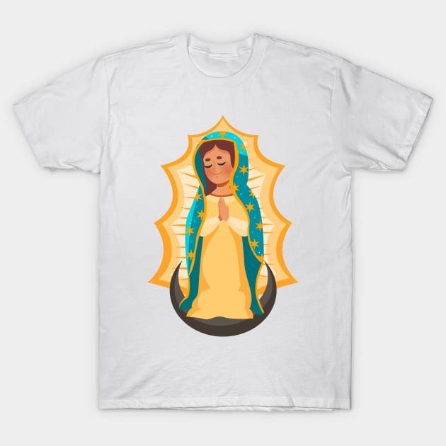 La Virgen De Guadalupe T-Shirt by timegraf